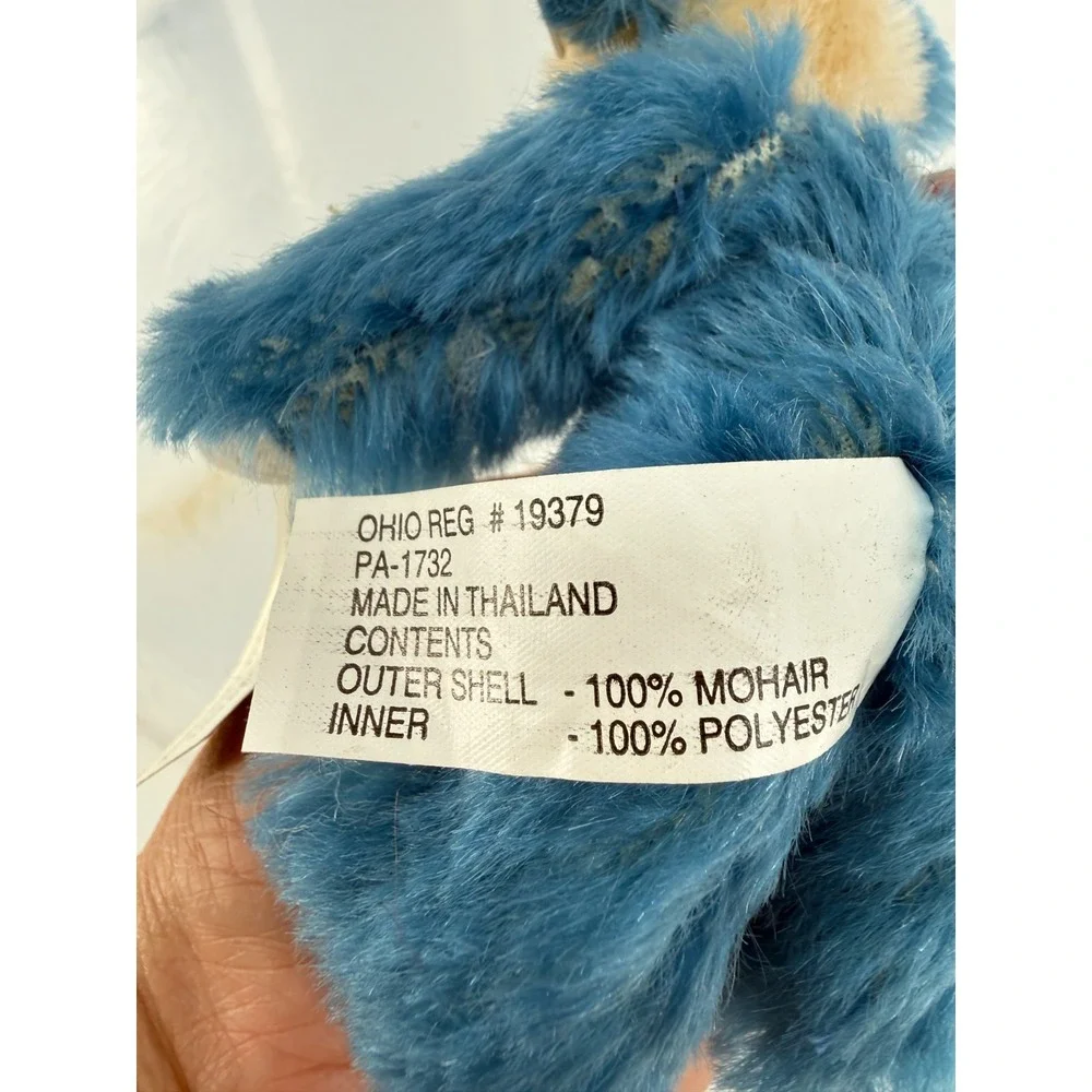 Annette Funicello Blue Bayou Mohair Bear Co Plush Bear 5.5